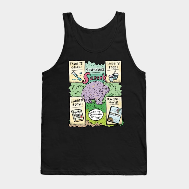Squonk's Favorite Things Tank Top by shapelessflame